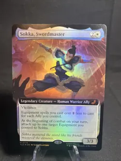 x1 Sokka, Swordmaster - Foil - Extended Art M MTG Avatar: The Last Airbender: Et - Image 1