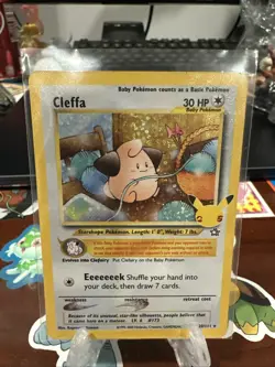 Pokemon Celebrations 25th Anniversary 20/111 Cleffa Holo Rare NM-M Pack Fresh - Image 1