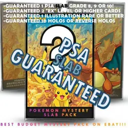 Pokemon PSA Mystery Slab Pack!!! GUARANTEED PSA Slab, AND MORE! Read on. . . - Image 1