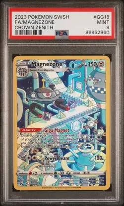 2023 Pokemon Crown Zenith Magnezone FULL ART Holo Rare PSA 9 MINT #GG18 - Image 1