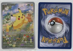 Pikachu (Paldea Adventure Chest) Holo Pokemon Scarlet & Violet Black Star Promo - Image 3