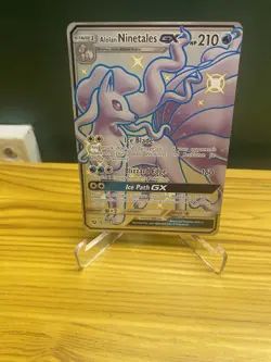 Pokemon Alolan Ninetales GX TCG Full Art SV53/SV94 NM Hidden Fates Shiny Vault - Image 1