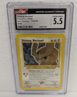 Shining Noctowl Pokemon (2002) Neo Destiny 110/105 Holo CGC 5.5 - Image 1