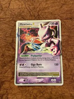Mewtwo LV.X DP28 Diamond and Pearl Promos Holo English LP Pokemon TCG 2008 - Image 1