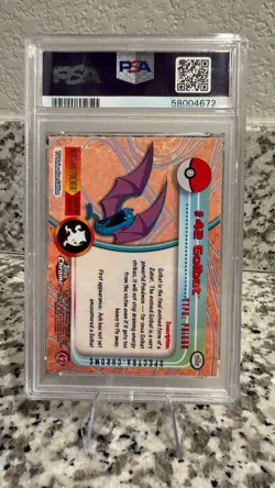 Pokemon 2000 Topps Chrome Golbat #42 PSA 8 - Image 2