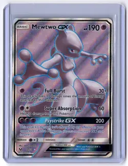 Mewtwo GX (Full Art) 72/73 Ultra Rare Holo NM Pokemon Shining Legends - Image 1