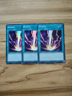 Yu-Gi-Oh! - Raigeki 3X - Full Playset - Super Rare / Holo - Image 1