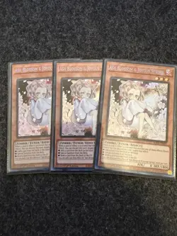 3X ASH BLOSSOM & JOYOUS SPRING 3X * ALTERNATE ART SECRET RARE RA04-EN025 YUGIOH! - Image 1