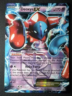 Deoxys EX (Team Plasma) BW82 Black & White Holo 2012 Pokemon Card MINT - Image 1