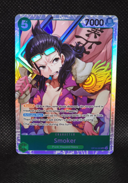 Smoker OP10-030 SR ONE PIECE Tcg Card Game NM - Image 1
