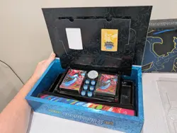 Mega Charizard X ex UPC Mat, Card Boxes, Coin, and Sleeves - Phantasmal Flames - Image 3