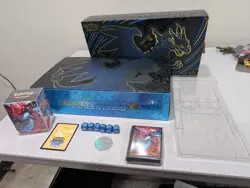 Mega Charizard X ex UPC Mat, Card Boxes, Coin, and Sleeves - Phantasmal Flames - Image 5