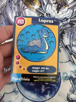 (VP) Lapras #131 PokeTrivia Burger King Promo Card 1999 Vintage Pokemon HP - Image 2