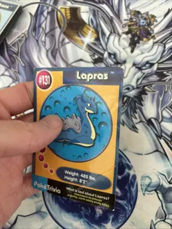(VP) Lapras #131 PokeTrivia Burger King Promo Card 1999 Vintage Pokemon HP - Image 4
