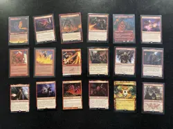 Lot of 18 Rare Red MTG Magic the Gathering Cards - Commander NM - Image 1