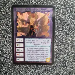 Ani-mayhem Dragonball Z Super Saiyan Trunks Vintage Card 1997 Foil Ultra Rare - Image 2