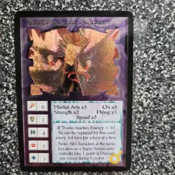 Ani-mayhem Dragonball Z Super Saiyan Trunks Vintage Card 1997 Foil Ultra Rare - Image 3