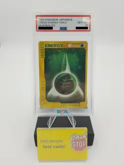 Grass Energy Holo PSA 10 McDonald's 2002 Japanese Pokemon Card Graded - Image 1