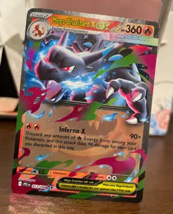 Pokemon TCG Mega Charizard EX 013/094 Phantasmal Flames Double Rare Card Holo NM - Image 1
