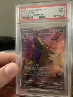 Pokemon TCG Tyranitar Scarlet & Violet Paldea Evolved Holo Card 222/193 IR - Image 1