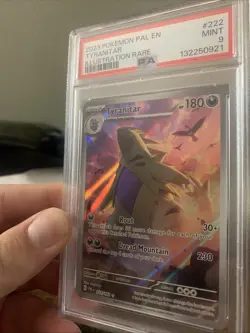 Pokemon TCG Tyranitar Scarlet & Violet Paldea Evolved Holo Card 222/193 IR - Image 2