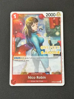 One Piece Card Game Nico Robin Judge Pack Vol. 4 English OP05-010 Foil - Image 1