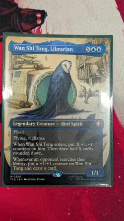 MTG Wan Shi Tong Librarian Borderless NM TLA 0078 Magic Avatar Mythic Creature - Image 1