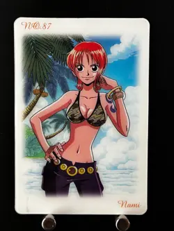 Nami ONE PIECE Plastic Card BANDAI #87 Japanese JAPAN Very Rare 2003 - Image 1