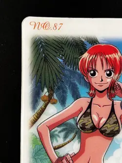 Nami ONE PIECE Plastic Card BANDAI #87 Japanese JAPAN Very Rare 2003 - Image 2