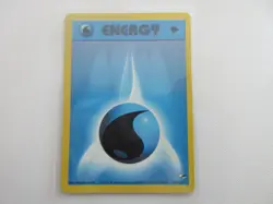 Water Energy 1st Edition Gym Heroes Pokemon Card LP - Image 1