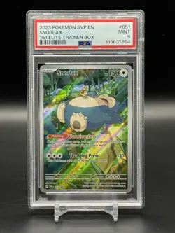 Pokemon Scarlet & Violet 151 Snorlax ETB Promo Card 51 PSA 9 Mint - Image 1