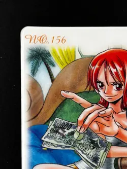 Nami ONE PIECE Plastic Card BANDAI #156 Japanese JAPAN Very Rare 2004 - Image 2