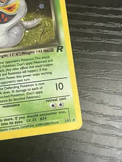 Pokemon TCG Dark Arbok 2/82 Team Rocket Holo Rare Card Vintage WOTC 1999 MP - Image 5