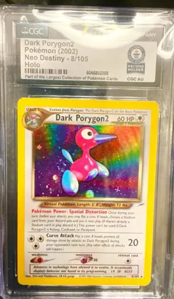 Pokemon TCG Dark Porygon2 Neo Destiny Holo Card 8/105 Unlimited Rare WR Collect - Image 1
