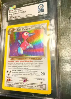 Pokemon TCG Dark Porygon2 Neo Destiny Holo Card 8/105 Unlimited Rare WR Collect - Image 2