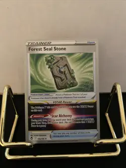 Pokemon TCG Forest Seal Stone 156/195 Silver Tempest Non-Holo Deck Exclusive NM - Image 1