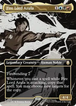 Fire Lord Azula (0313) - Borderless R MTG Avatar: The Last Airbender M/NM ENG - Image 1