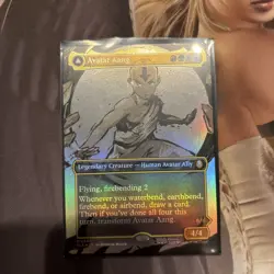 Avatar Aang (Borderless) Avatar: The Last Airbender Foil In Hand Ships Fast - Image 1