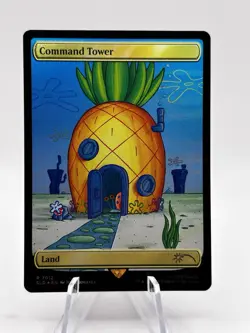 Command Tower 7012 Rainbow Foil SpongeBob Secret Lair Drop SLD MTG NM - Image 1