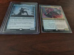 Spider-Man MtG, Spider-Man 2099, Miguel O'Hara Mythic SPE 0008, Foil & SPM 0150 - Image 2