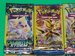 New Pokemon TCG Sun & Moon And XY 3 Card Booster Packs Assorted Lot X8 Sealed - Image 3