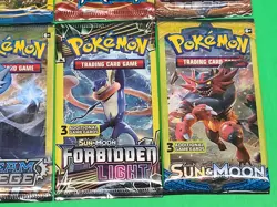 New Pokemon TCG Sun & Moon And XY 3 Card Booster Packs Assorted Lot X8 Sealed - Image 5