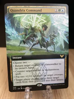 MTG Quandrix Command Extended Art Regular #349 Strixhaven: School of Mages NM/M - Image 1