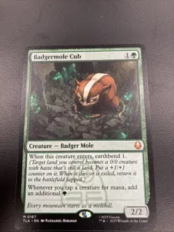 MTG Avatar the Last Airbender - Badgermole Cub #0167 - Mythic Rare non-Foil - Image 1