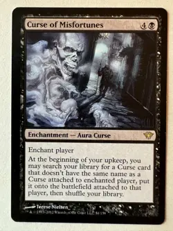 Curse of Misfortunes 056 Dark Ascension MTG VF/NM LP - Image 1