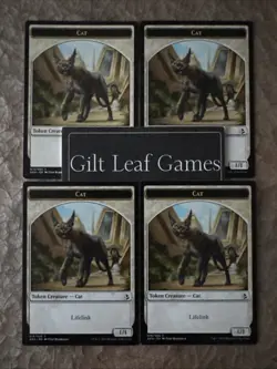 MTG *4x White Lifelink Cat Token* (NM) Amonkhet Magic the Gathering Free Ship - Image 1