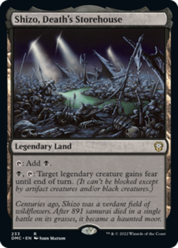 Shizo, Death's Storehouse Commander Dominaria United Magic mtg Light Play, x1 - Image 1