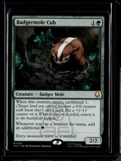 Badgermole Cub - 167 - TLA - NM - MTG Magic the Gathering - Image 1