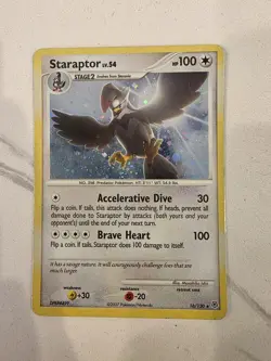 Staraptor 16/130 Holo Rare Diamond & Pearl Pokemon Card HOLO - LP/NM - Image 1