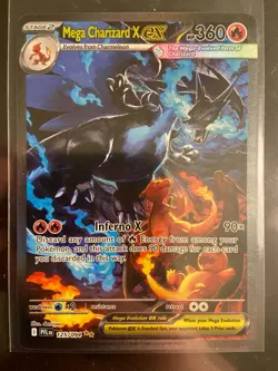 Mega Charizard X EX SIR 125/094 (English) Phantasmal Flames Pokemon TCG NM - Image 2